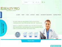 Tablet Screenshot of beautypro-studio.cz